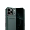 Apple İphone 17 Pro Max Kelvin Kartvizitli Silikon - Koyu Yeşil