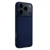 Apple İphone 17 Pro Max Nano İçi Kadife Silikon - Lacivert