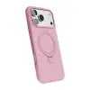 Apple İphone 17 Pro Max Regal Magsafe Standlı Kapak - Açık Pembe