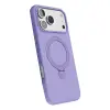 Apple İphone 17 Pro Max Regal Magsafe Standlı Kapak - Lila