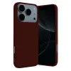 Apple İphone 17 Pro Nano İçi Kadife Silikon - Bordo