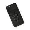 Apple İphone 6 Kılıf Pars Lens Yüzüklü Silikon - Siyah