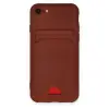 Apple İphone 7 Kılıf Kelvin Kartvizitli Silikon - Bordo