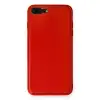 Apple İphone 7 Plus Kılıf Coco Deri Silikon Kapak - Kırmızı
