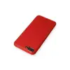 Apple İphone 7 Plus Kılıf Coco Deri Silikon Kapak - Kırmızı