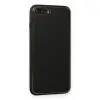 Apple İphone 7 Plus Kılıf Coco Deri Silikon Kapak - Siyah