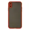 Apple İphone X Kılıf Montreal Silikon Kapak - Kırmızı
