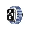 Apple Watch 38mm  Kordon (SAAT DEĞİLDİR) - Zigzag Beyaz-mavi