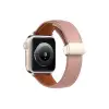 Apple Watch 38mm Kr414 Daks Deri Kordon (SAAT DEĞİLDİR) - Pembe