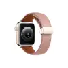 Apple Watch 38mm Kr414 Daks Deri Kordon - Pembe