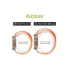 Apple Watch 38mm Mountain Kordon (SAAT DEĞİLDİR) - Beyaz-kırmızı