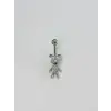 Ayıcık Detaylı Göbek Piercing - Pg0118