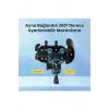 Ayna Bağlantılı Güneş Ve Yağmur Korumalı 360° Derece Ayarlanabilir Motosiklet Telefon Tutucu