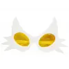 Beyaz Renk Bıyık Tasarımlı Kedi Parti Gözlüğü 19x11 Cm