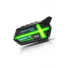 Bt26 Motosiklet Kask Kulaklık Bluetooth Rgb Işıklı 2 Eşleşme Özellikli 1000 Mah Intercom