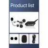 Bt62 Motosiklet Kask Kulaklığı Bluetooth Intercom 2 Intercom Bağlantılı