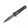 Çakı Mor 22 Cm Yarı Otomatik , Kemerlikli