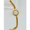 Zirkon Taşlı Çelik Çelik Bileklikler 17 + 4 Cm  - Kbl0360