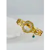   Zirkon Taşlı Çelik  Çelik Bileklikler 60 Cm  - Kbl0351