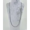 Rodyum Çelik Erkek Kolye 60 Cm - Ekl0033