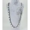 Rodyum Çelik Erkek Kolye 60 Cm - Ekl0015