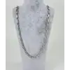 Rodyum Çelik Erkek Kolye 60 Cm - Ekl0035