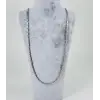 Rodyum Çelik Erkek Kolye 60 Cm - Ekl0021