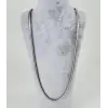 Rodyum Çelik Erkek Kolye 60 Cm - Ekl0020