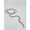 Rodyum Çelik Erkek Kolye 60 Cm - Ekl0012