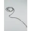 Rodyum Çelik Erkek Kolye 60 Cm - Ekl0018