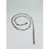Rodyum Çelik Erkek Kolye 60 Cm - Ekl0017