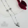Rodyum Zincir : Çelik Çelik Kolye 40+5 Cm - Kl0222