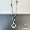 Rodyum Çelik  Kolyeler 40 + 5 Cm Uzatma Payı - Kl0179