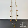 Çelik Yıldız Detaylı Kolye - Kl0056