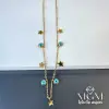 Çelik Yıldız Nazar Boncuklu  Kolye - Kl0047