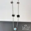 Çelik Yonca Nazar Boncoklu  Kolye - Kl0050