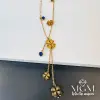 Çelik Yonca Nazar Boncuklu Kolye - Kl0059