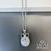 Çelik Zirkon Taşlı Baykuş Kolye - Kl0139