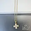 Zirkon Taşlı Zincir Çelik Uç Kısmı Pirinç Kolyeler 40 + 5 Cm Uzatma Payı - Kl0131