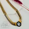 Zirkon Taşlı Çelik Çelik Kolye 40+5 Cm - Kl0194
