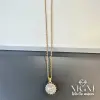 Zirkon Taşlı Zincir Çelik Uç Kısmı Pirinç Kolyeler 40 + 5 Cm Uzatma Payı - Kl0120