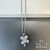 Çelik Zirkon Taşlı Yonca Kolye - Kl0165