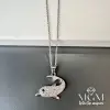 Çelik Zirkon Taşlı Yunus Balığı Kolye - Kl0171