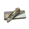 Chongming Cm84 Çakı Titanyum Gold 20 Cm Manuel, Kemerlikli