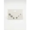 Çiçek Detaylı Altılı Küpe