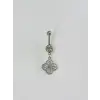 Çiçek Detaylı Göbek Piercing - Pg0099