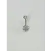 Çiçek Detaylı Göbek Piercing - Pg0088