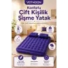 Çift Kişilik Şişme Yatak Dahili Pompalı 203x152x22 Cm 2 Yastıklı