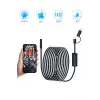 Endoskop Yılan Video Kamera Ios Ve Android Uyumlu Led’li 10 Metre 8 Mm Sert Kablo 2mp