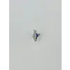Rodyum Zirkon  Taşlı Çelik Göbek - Pg0010